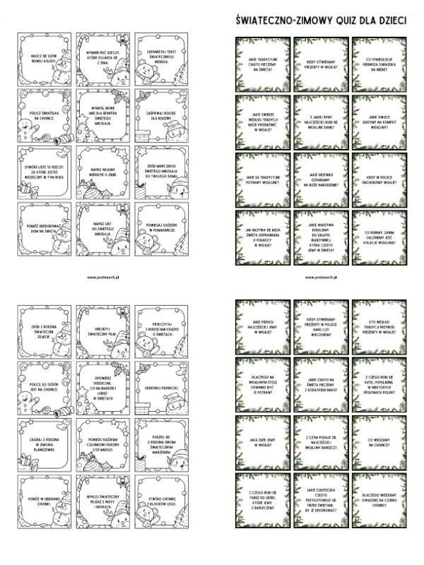 Zimowo- świąteczne inspiracje i quiz (11 stron) pdf - obrazek 4