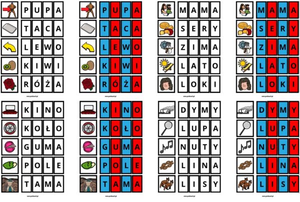 wyrazy dwusylabowe - litery (30 stron) pdf - obrazek 4