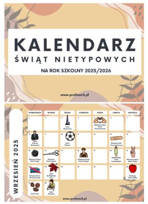 Kalendarz Świąt Nietypowych 2025/26 (13 stron) pdf