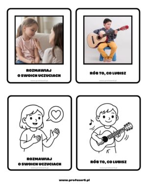 Jak dbać o zdrowie psychiczne? obrazki i kolorowanki (26 stron) pdf